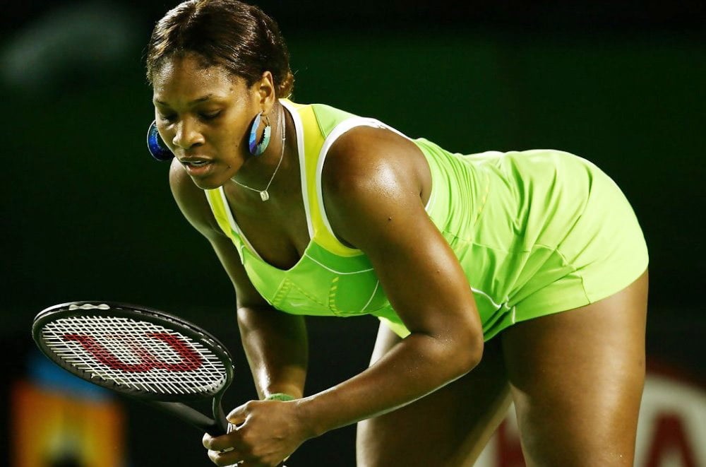 Serena Williams wardrobe tennis court picx